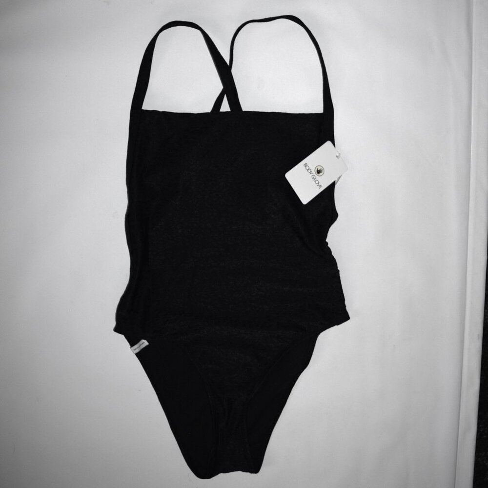 BODY GLOVE Electra Black One Piece Swimsuit Womens XS   *NEW*